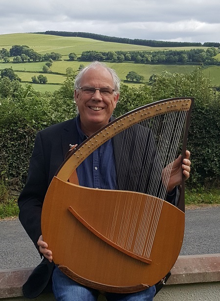 John with lyre built by Murray Wright